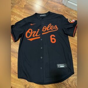 Nike Black and Orange Baltimore Orioles Jersey
